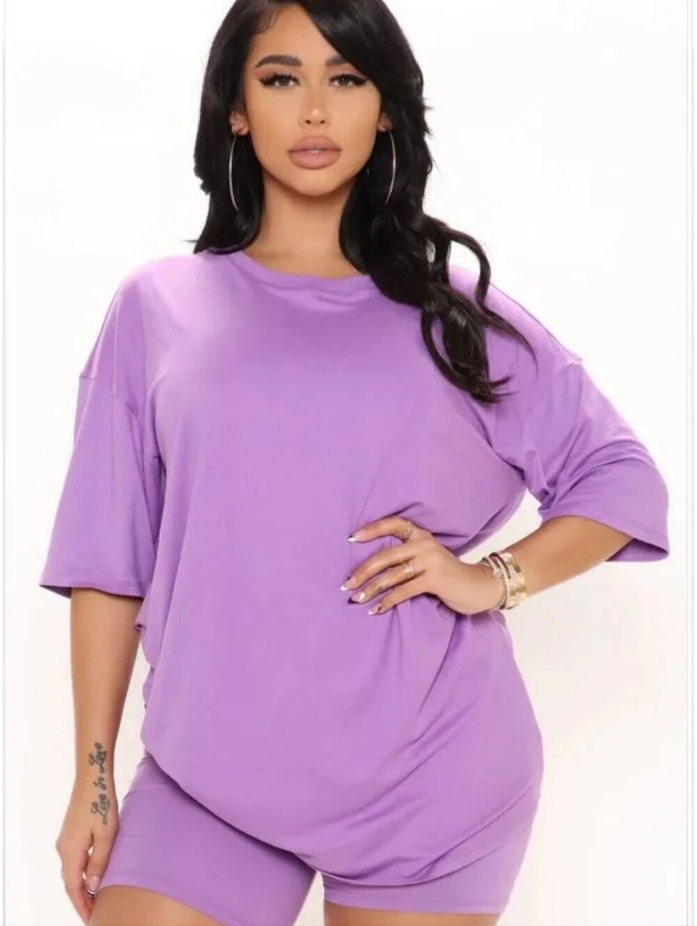 Lilac Two-Piece Lounge Set